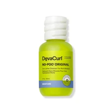 DevaCurl No-Poo Blue Anti-Brass Zero Lather Toning Cleanser, 3 fl oz (Travel Siz