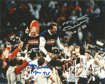 MIKE DITKA BUDDY RYAN REPRINT 8X10 AUTOGRAPHED SIGNED PHOTO CHICAGO BEARS  COACH