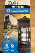 Bug Zapper  1,500 Sq. FT Coverage  15W High Powered 4000V  Mosquito Zapper NEW