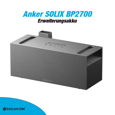 Anker SOLIX BP2700 Erweiterungsbatterie, für Anker 3 Pro/2 Pro/AC/Plus, 2,7kWh