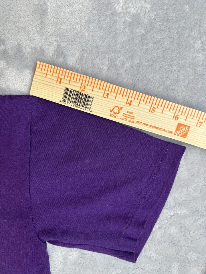 Camiseta deportiva Russell de colección rara de los 80 puntada única para hombre pequeña NBA LA Lakers EE. UU. Foto 3 de 4