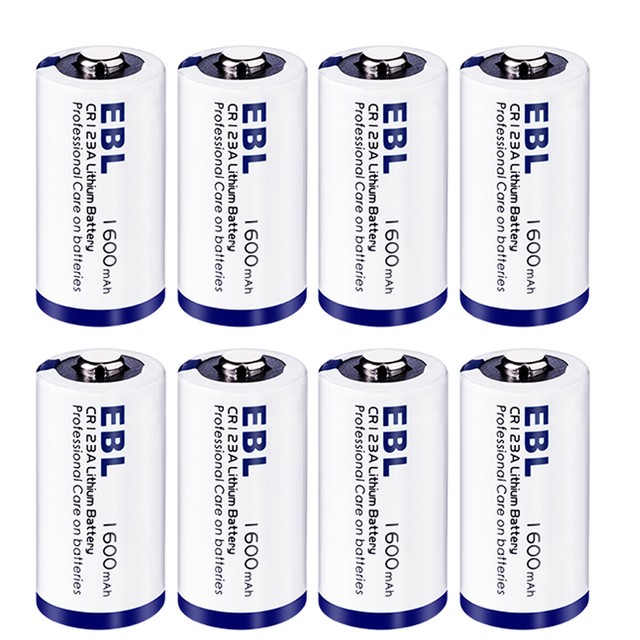 EBL 2CR5/CRP2/CR123/CR2/ER14250 Lithium Batteries EXP 2030 High