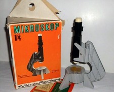 DDR MIKROSKOP Mikro- Pionier VEB Kamenzer Spielwaren EVP 18,50 M Originalkarton