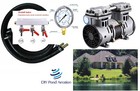 NEW 3 cfm Aeration PUMP for Deep Ponds w/ 3-way Valve Manifold PSI Gauge Hoses!