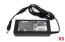 Lot of 5 OEM Toshiba Various 90W AC Power Adapters Chargers 19V 4.74A
