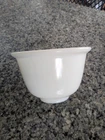 Vintage Milk Glass Mixer Bowl Small White Mixing  4" Tall 6.5" Wide