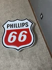 Antique Phillips 66 Vintage Style 32" Large Sized Gas Station Sign *DAMAGED*