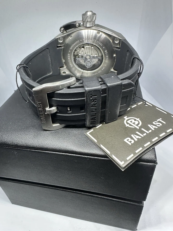 Reloj Ballast Valiant Regulador Automático Negro y Plateado - Totalmente Nuevo Foto 2 de 4