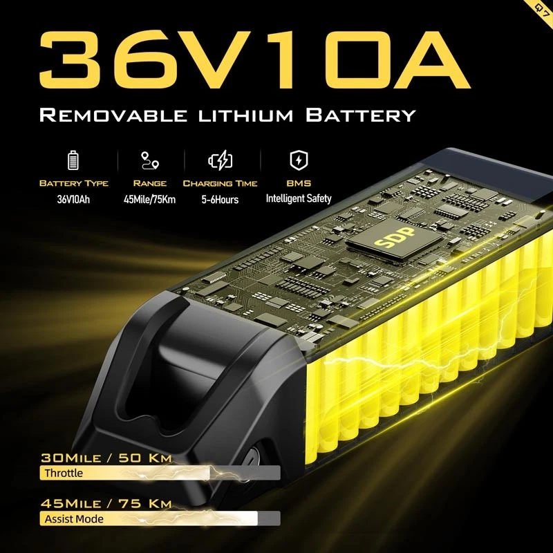 Aairsk 26" Electric Bike for Adults 400W Motor with 36V Removable Battery E-Bike - Image 3 of 4