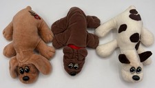 Vintage Tonka Pound Puppies Plush Lot 3 Newborns Rumple Skins 1985 Dog Toys