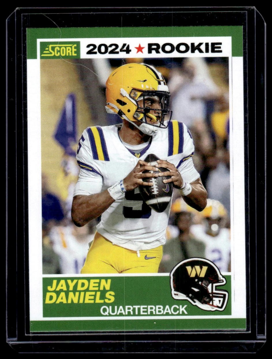 2024 Score #2 Jayden Daniels 35th Anniversary Rookies Red Washington Commanders