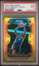 2022 Panini Prizm WNBA Olivia Nelson-Ododa Gold Rookie RC /10 PSA 9 #198