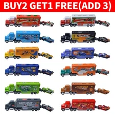 Disney Pixar Cars Chick Hicks Lightning McQueen Mack Hauler Truck & Car Toys New