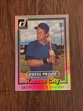 2015 Panini Donruss Baseball George Brett Press Proof 066/199 #240