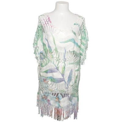 Tredy, Poncho, Größe: S, Weiß/Mehrfarbig, Acryl, Damen #dCB