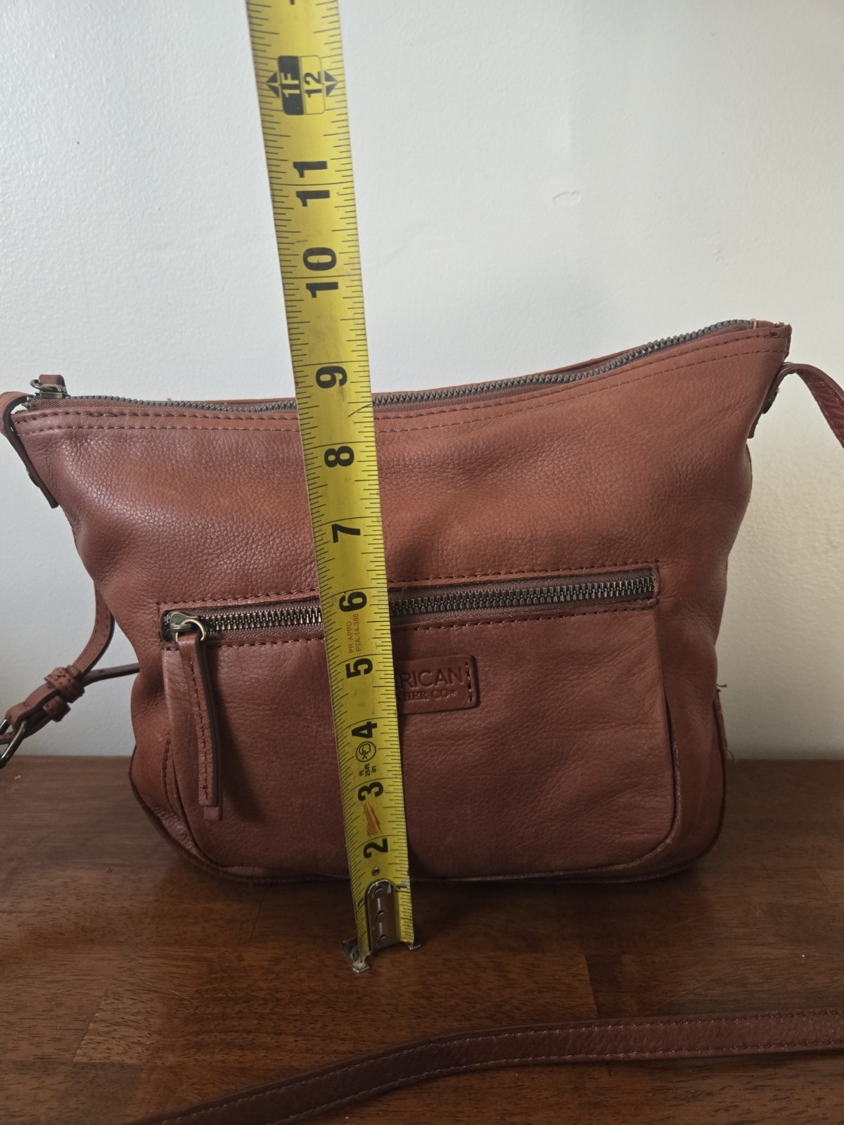American Leather Co. Riverside Crossbody bag in brandy smooth leather Handbag