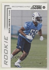 2012 Score Rookie Scorecard Zach Brown #385 1u4