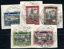 DANZIG 1932 231-235 gestempelt TADELLOS auf BRIEFST&Uuml;CK mit SONDERSTEMPEL (I4455