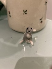 Vintage Lomonosov Russian Ceramic Rabbit Figurine