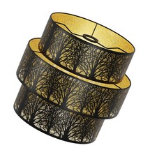 Lampshade Drum Lamp Shade 11.8" Width x 9" High x 1.63" Fitter Spider Metal...