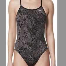 Nike Geo Alloy Poly Blend Nike Dri fit One Piece Swim Suit