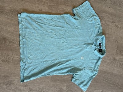 helltürkises Kurzarm-Poloshirt der amerikanischen Marke Chaps Gr. M