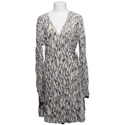 Ichi, Wickelkleid, Größe: 36, Beige/Schwarz, Viskose, Sonstiges, Damen #Svo
