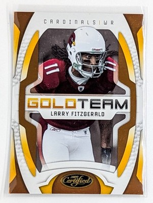 2009 Certified Gold Team #8 Larry Fitzgerald /1000 Arizona Cardinals HOF