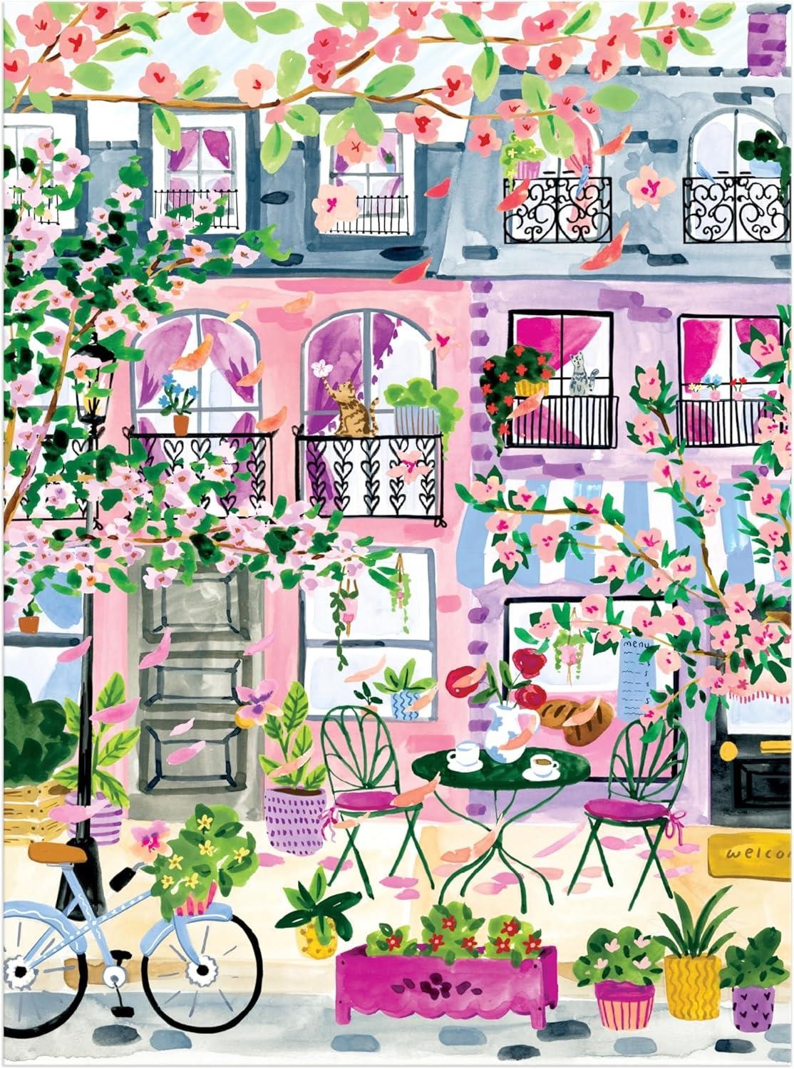 Cherry Lane Blossoms 1000 Piece Puzzle Galison - Image 6