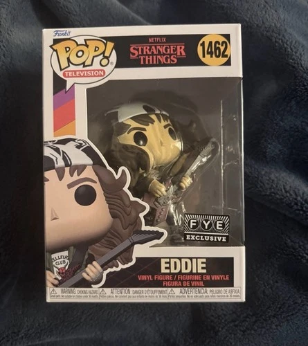 FUNKO POP EDDIE 1462 METALLIC FYE EXCLUSIVE STRANGER THINGS (UNRELEASED)