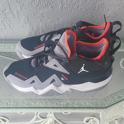 Jordan Westbrook One Take Black Gray Red Low Top Basketball Sneakers Athletic