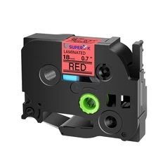 18mm Black on Red Lable Tape TZE-141 Compatible Whit Brother PT-1600 1910 D450