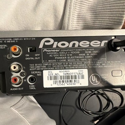 Pioneer CDJ-100S Single CD Player Silver Master Tempo Pitch