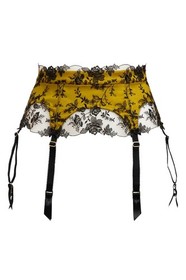 Dita Von Teese Victresse Satin Garter Belt Chartreuse Burlesque Hollywood