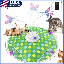 Rechargeable Interactive Cat Toy 4-in-1 Wand Toy - Hide and Seek Chasing Toys US
