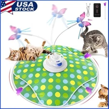 Rechargeable Interactive Cat Toy 4-in-1 Wand Toy - Hide and Seek Chasing Toys US