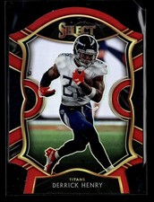 2020 PANINI SELECT RED PRIZM DIE CUT #41 DERRICK HENRY CONCOURSE TITANS