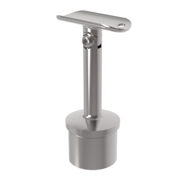 Edelstahl Handlaufhalter Pfosten V4A Aisi 316 Poliert 42,4Mm Gelenk GeläNder-image