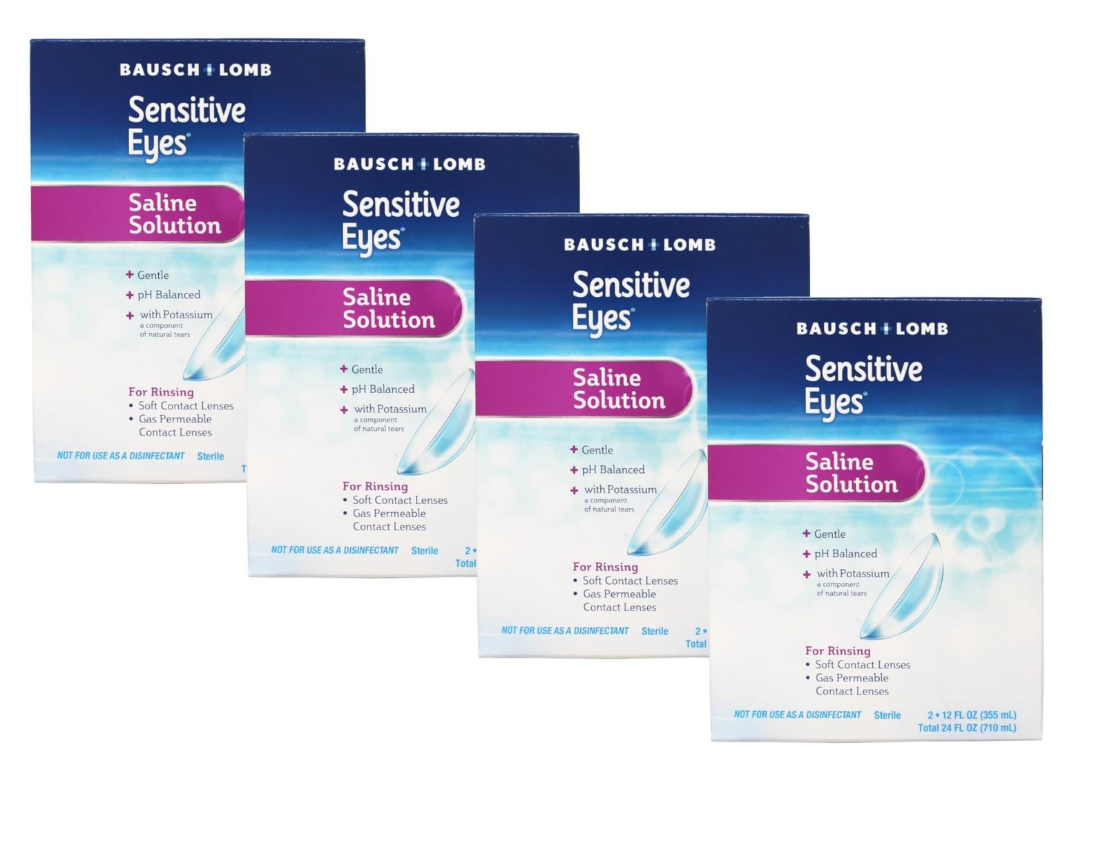 Bausch and Lomb Sensitive Eyes Saline Solution -- 24- oz Per