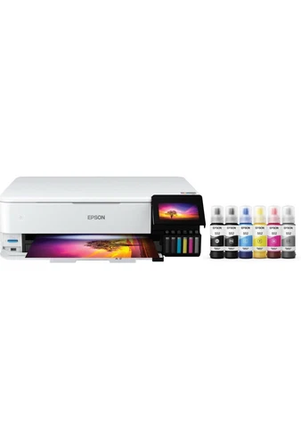 Epson EcoTank Photo ET-8550 Color Inkjet All-In-One Printer - White