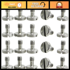 1/4" Steel Screws for Tripod Quick Release QR Plate - Flathead Slot Stainless 2