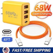 68W Super Fast Charging USB C Wall Charger For Motorola 2025 2024 Razr 60 50 USA