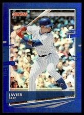 2020 Donruss Blue Foil Javier Baez Chicago Cubs #90