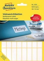 Avery Zweckform Vielzweck Etiketten 38 X 14 Mm Weiß 928 Etiketten