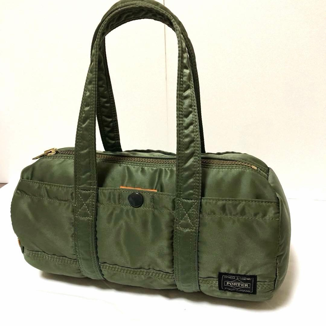 PORTER Tanker Mini Boston Duffle Bag Sage Green Nylon Small