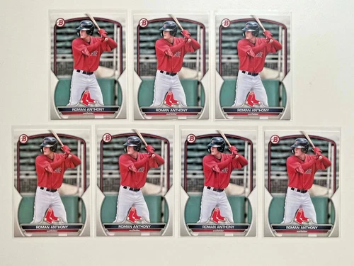 ROMAN ANTHONY Lot of 7 x 2023 Bowman Draft Rookie Cards #BD-112 Red Sox Baseball