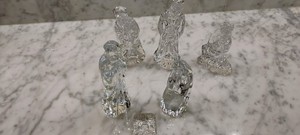 Kryształowa szopka Waterford, 3 figurki Świętej Rodziny i 3 Mędrców, 2 pudełka