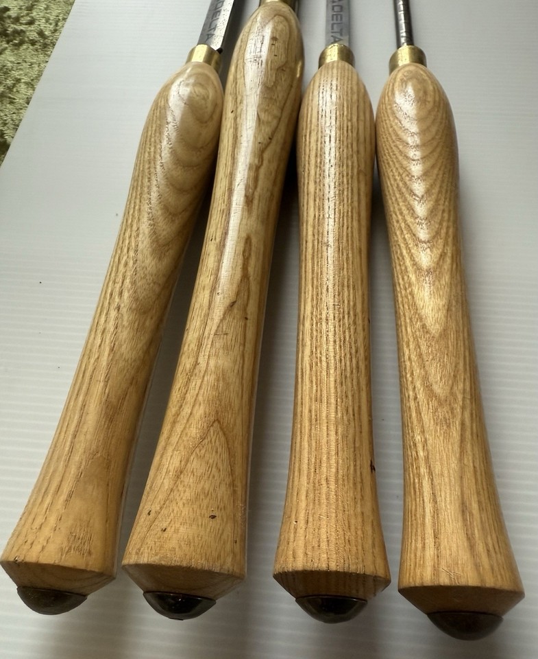 4 Vintage Robert Sorby DELTA Wood Lathe Tools GOUGE Gouges Chisel ...