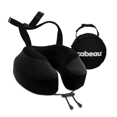 Travel Pillow Memory Foam Neck Support Airplane Cabeau Evolution S3 Jet Black