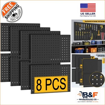 Flexible Industrial Pegboard Wall Panels - 800 lbs Capacity for Garage & Garden